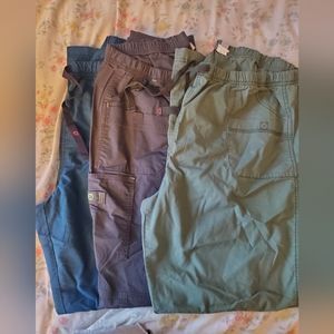 3 pairs scrub pants WonderWinks 2XLT